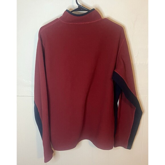 The North Face Polartec Men’s XL 1/4 Zip Up Red & Black Pullover Fleece Used - Picture 7 of 7